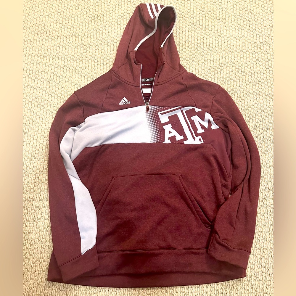 Adidas Texas A&M Aggies Climawarm Hoodie Size XL Maroon
